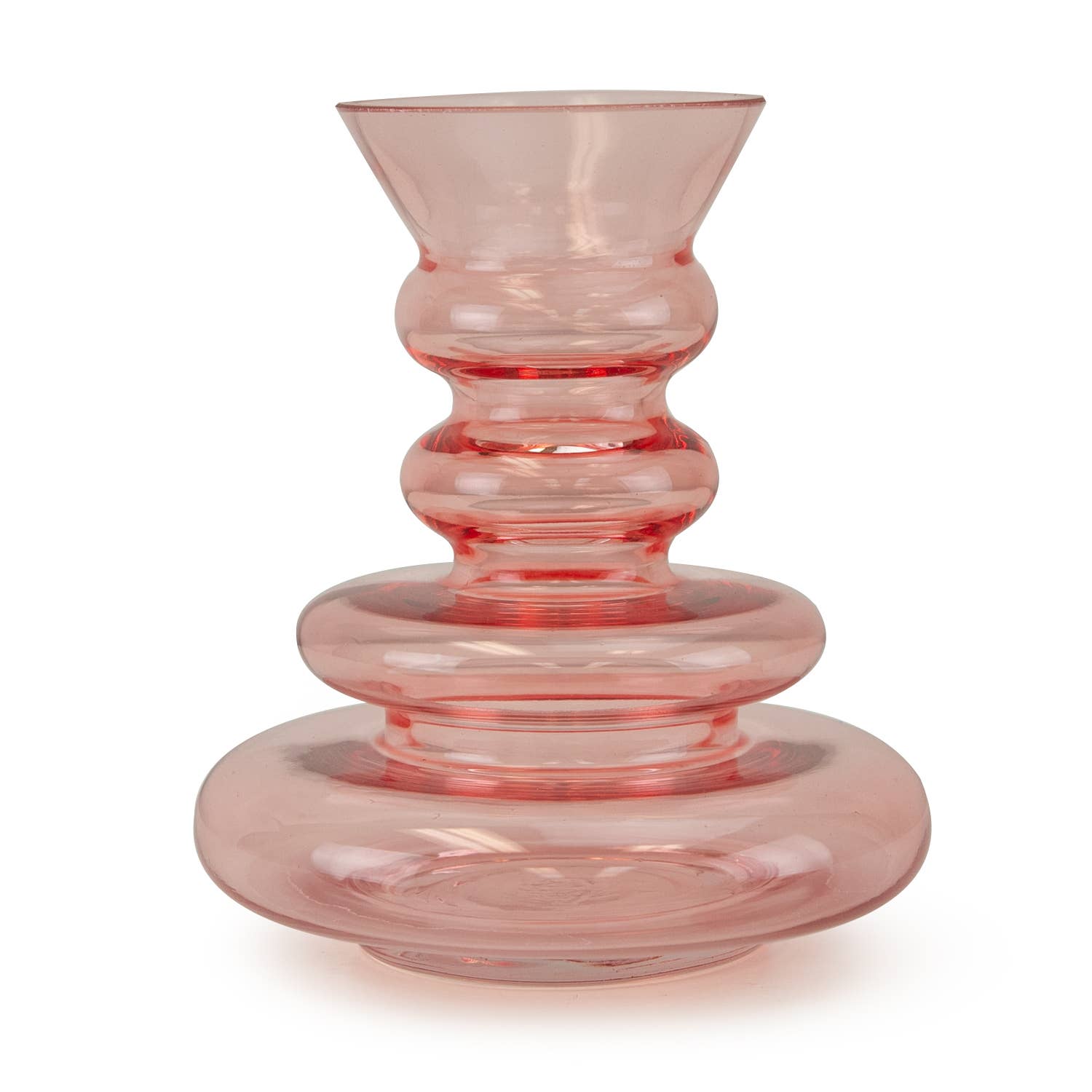 Galore Home - Wholesale Vase - Organic Bud Glass Vase (H-6.25" x D-5.5")2