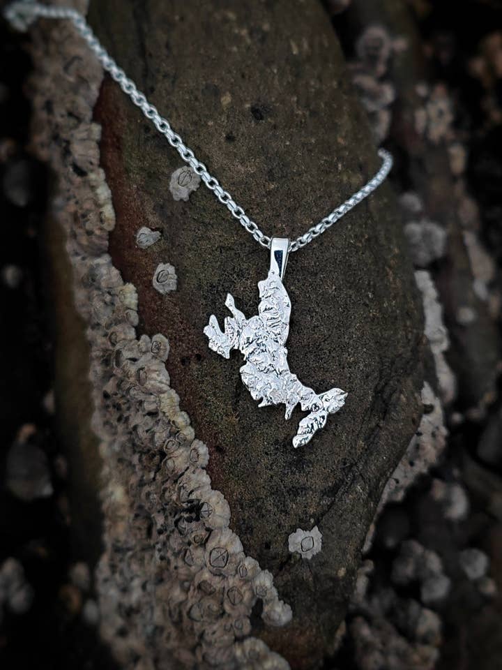 Isle of Skye 3D Kilt Pin for wholesale by Jess MacDonald Brass