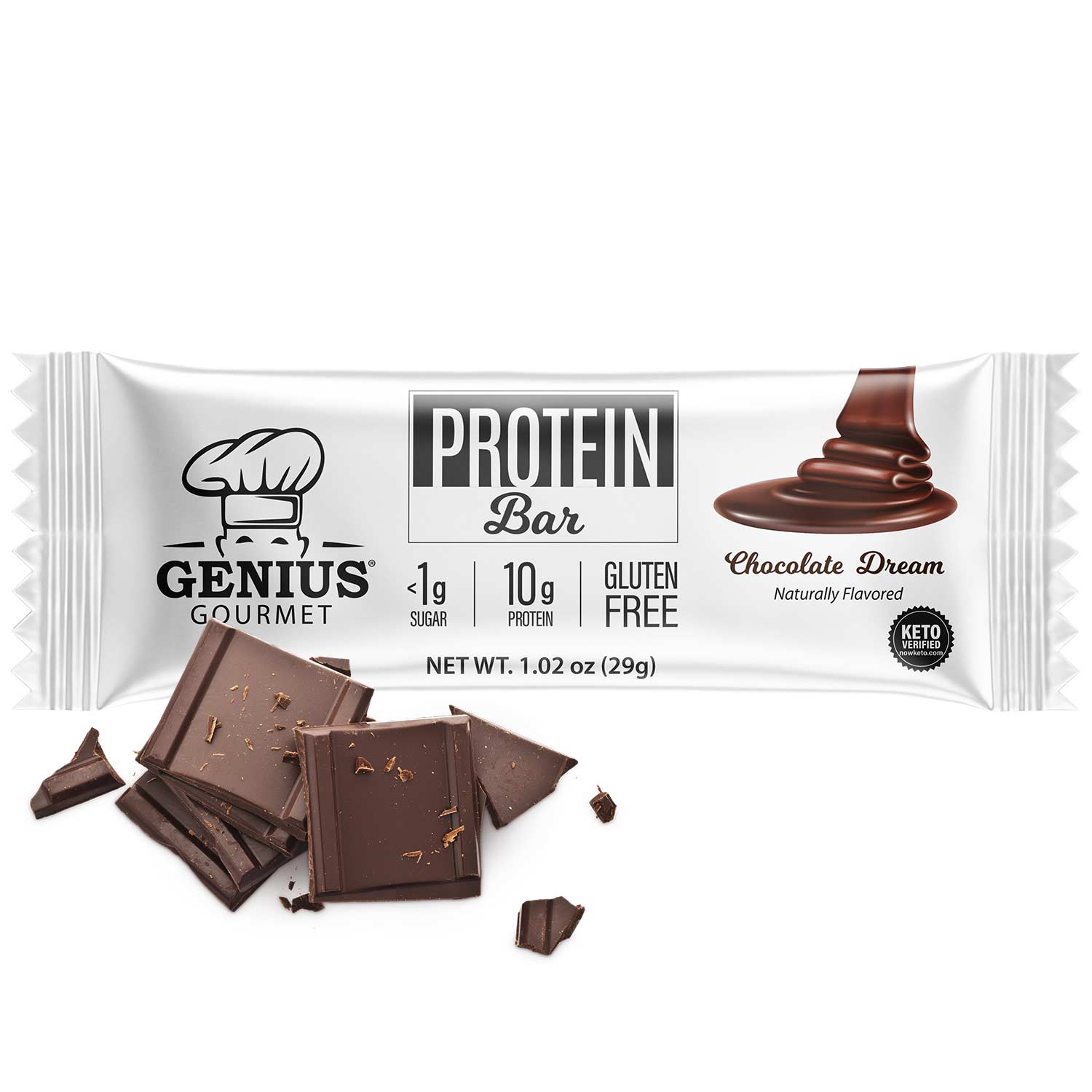 Genius Gourmet - Wholesale Snack Bar - Protein Bar - Chocolate Dream - 10 count1