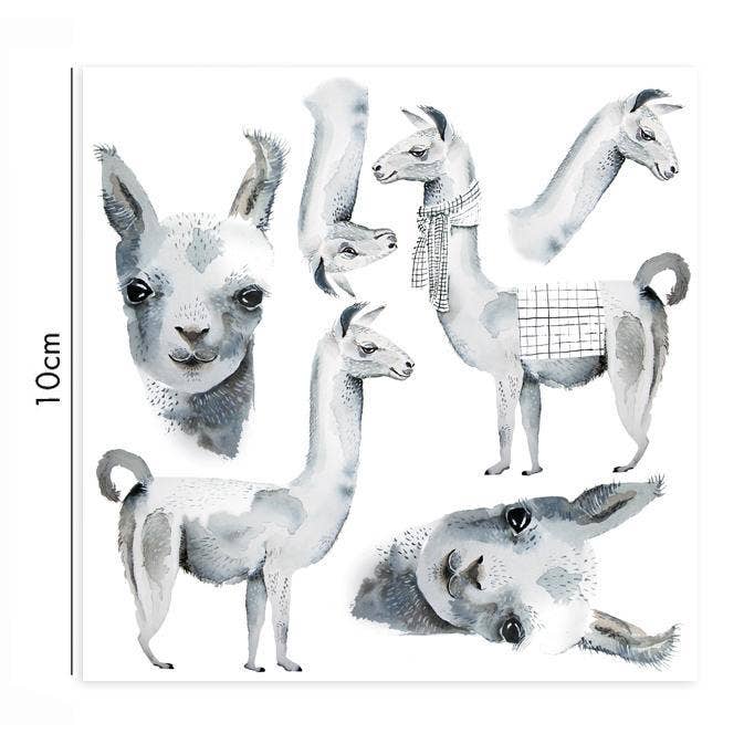 nuukk GmbH - Wholesale Sticker - Lama porcelain stickers
