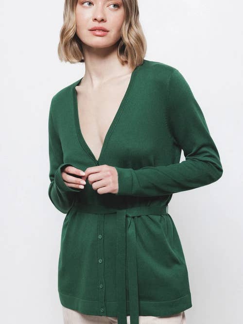 Plain Knit Coat (431941-159) for wholesale by Lanidor