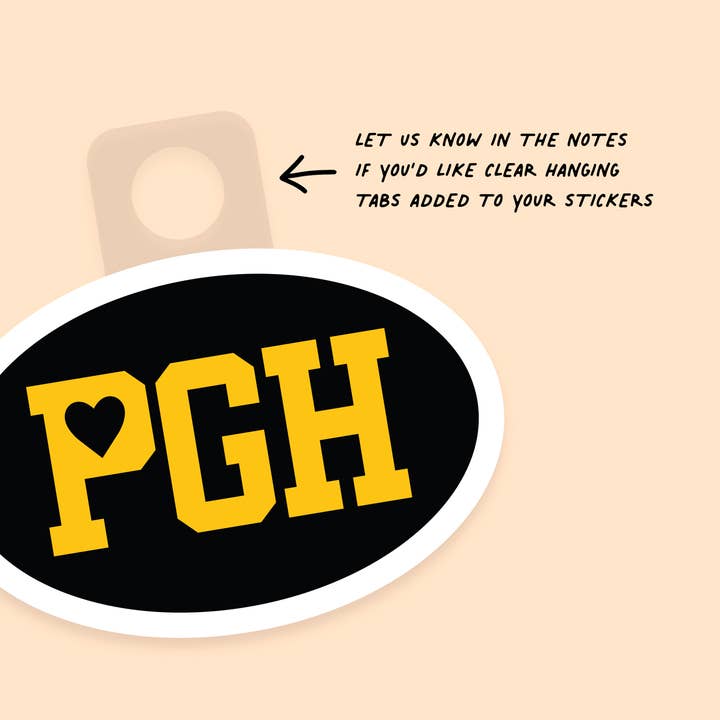 Luna Stella Studio - Wholesale Sticker - Black and Gold Pittsburgh Vinyl Sticker Sheet