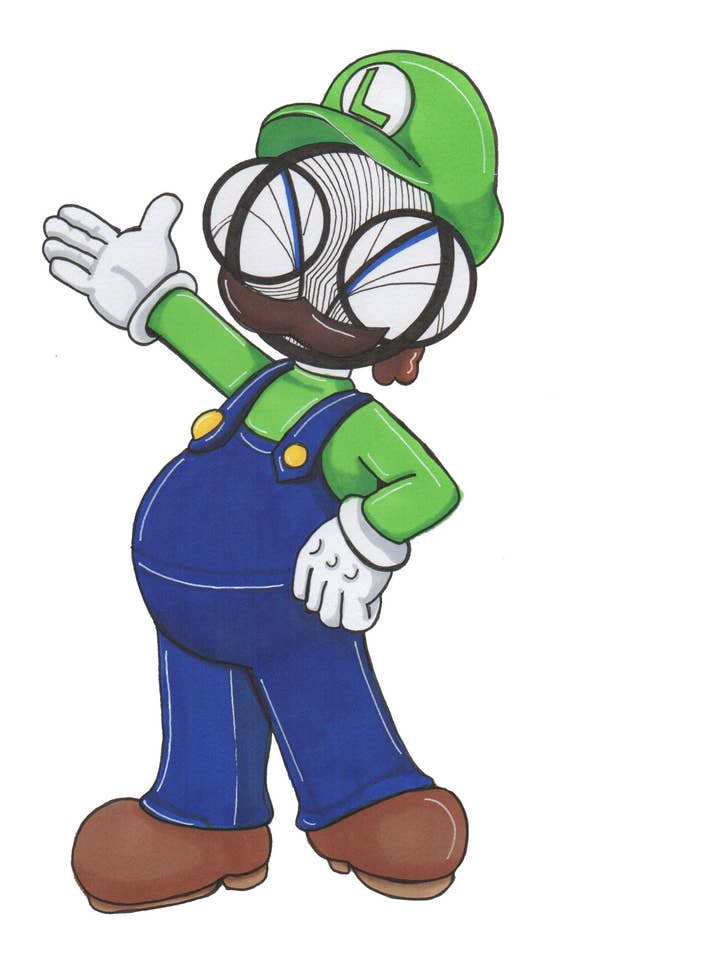 Luigi Art Print for wholesale by Harth Creations