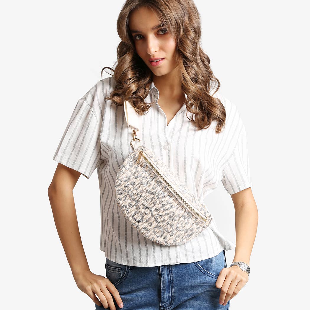 Fashion City - Wholesale Belt Bag - Women's - Leopard Pattern Adjustable Crossbody Belt Bag7