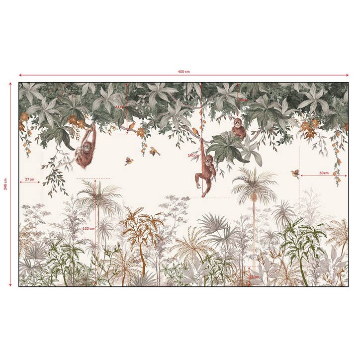 LILIPINSO - Wholesale Wallpaper - UTAN - Papier peint panoramique - Les singes4