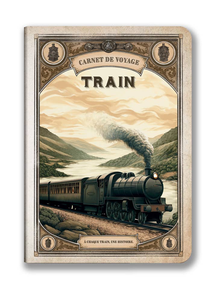 Train travel diary for wholesale by AVENTURA ÉDITIONS