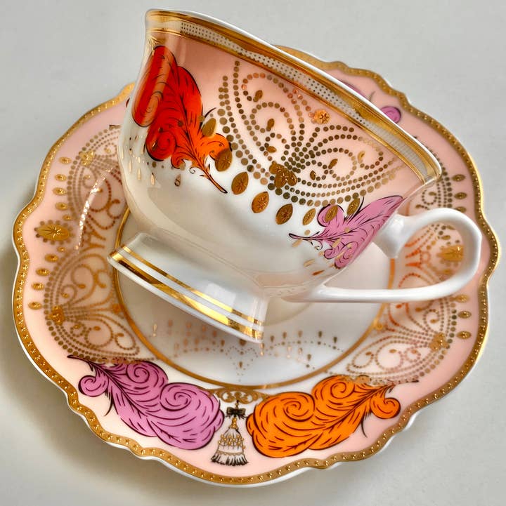 misshavishamscuriosities - Wholesale Tea Set - Dita Von Teese showgirl cup and saucer0