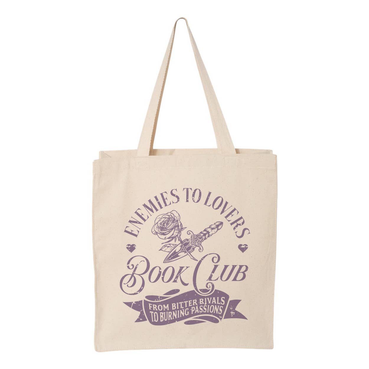 Lucky Luna Apparel - Wholesale Tote Bag - Women's - Enemies To Lovers Book Club Tote Bag0
