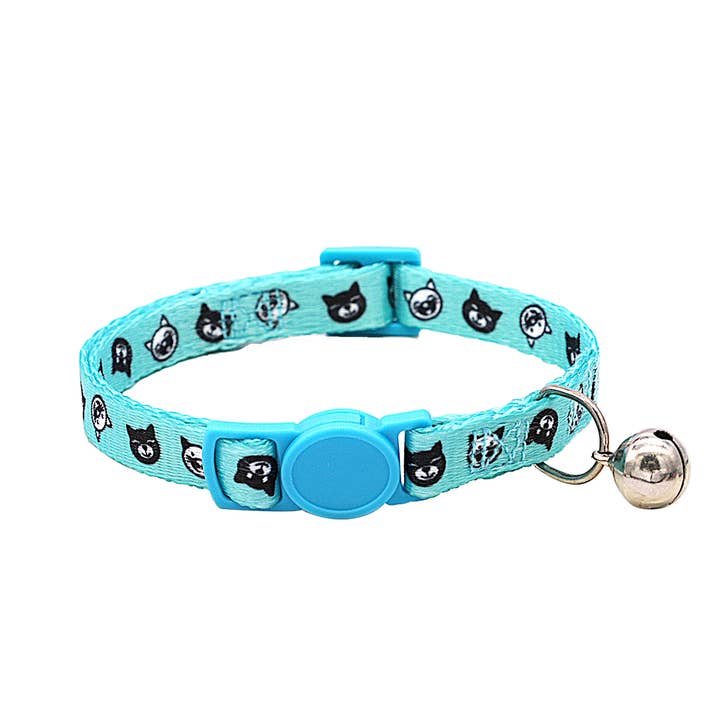 PAWPAWwholesale - Wholesale Pet Collar - Cat - ful Printed Cat Collar with Bell - Adjustable_CWMM744313