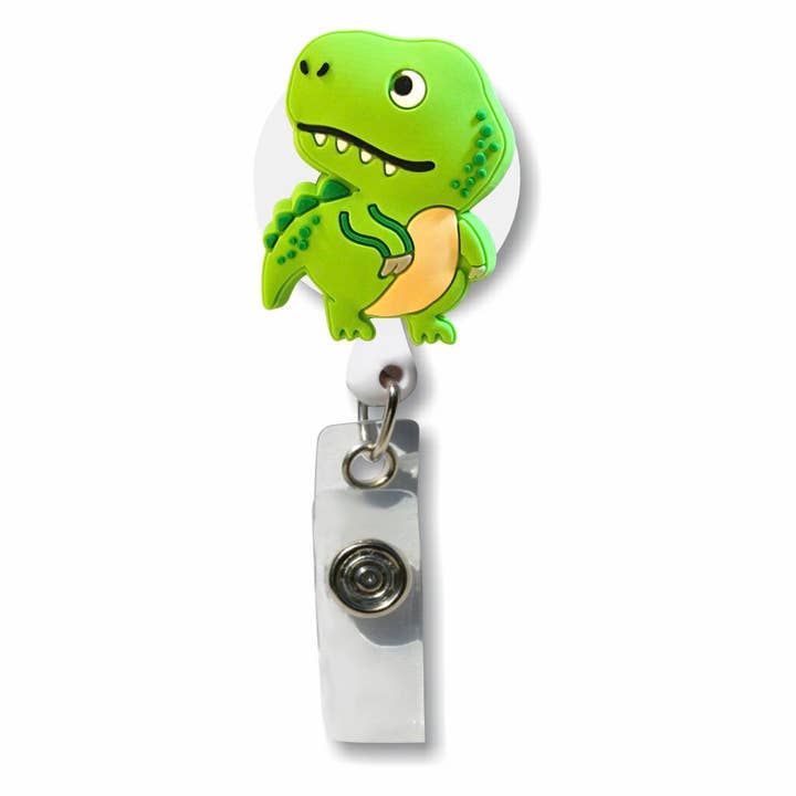 T-Rex Dinosaurier-Ausweishalter aus Gummi für den Großhandel von Smart Charms