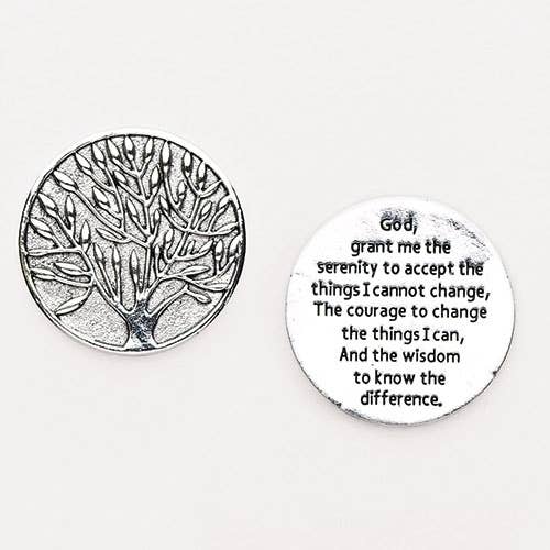 Roman - Wholesale Keepsake Coin/Token - Serenity Prayer Pocket Token with Display
