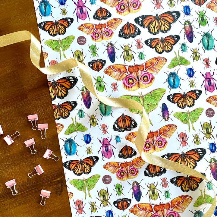 Insekten - Geschenkpapier für den Großhandel von Hayley Wilson