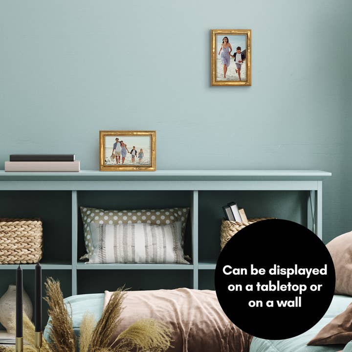 Americanflat Gold Bamboo Frame with Faux Bamboo Design for wholesale on Faire8