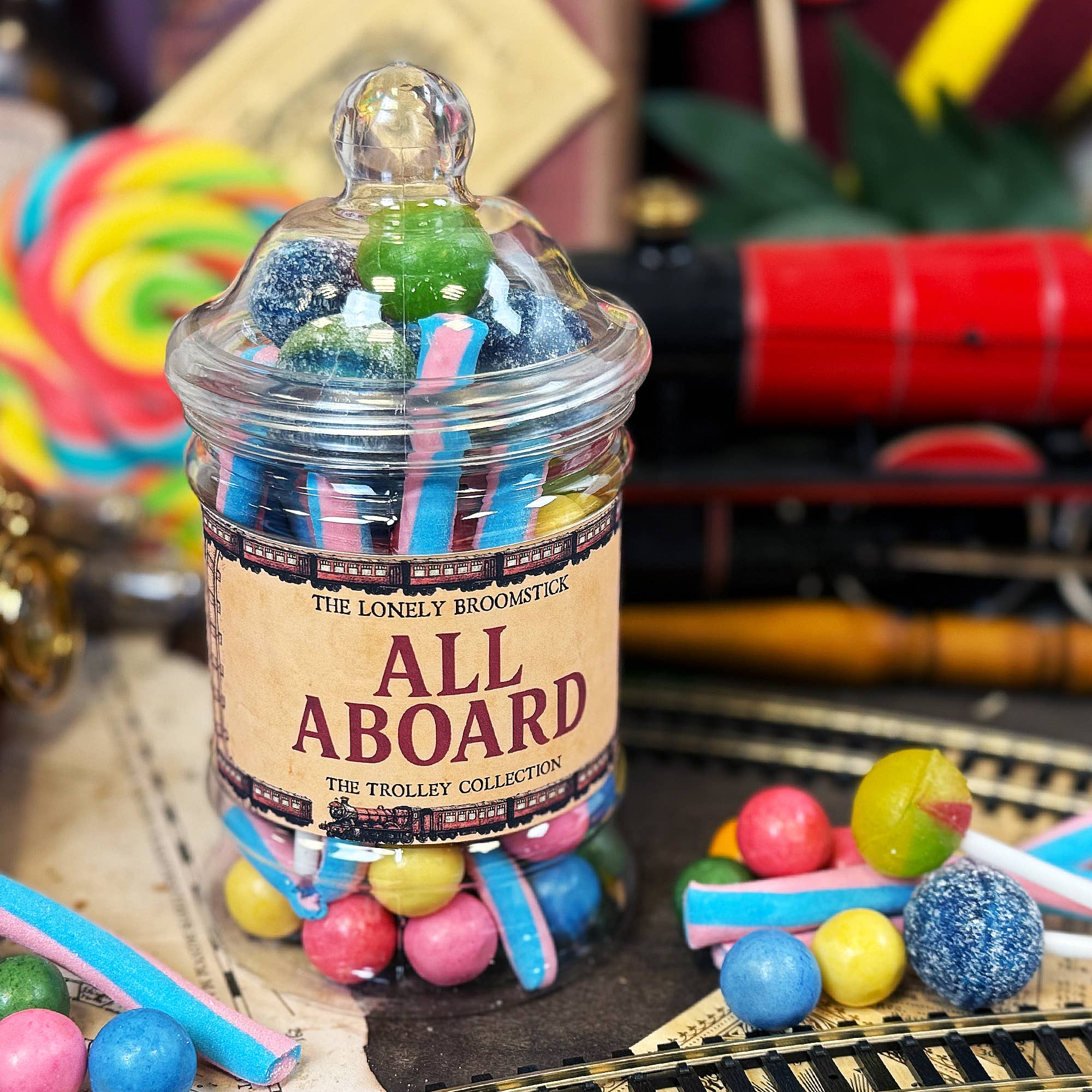 The Lonely Broomstick - Wholesale Hard Candy - All Aboard Sweet Jar0
