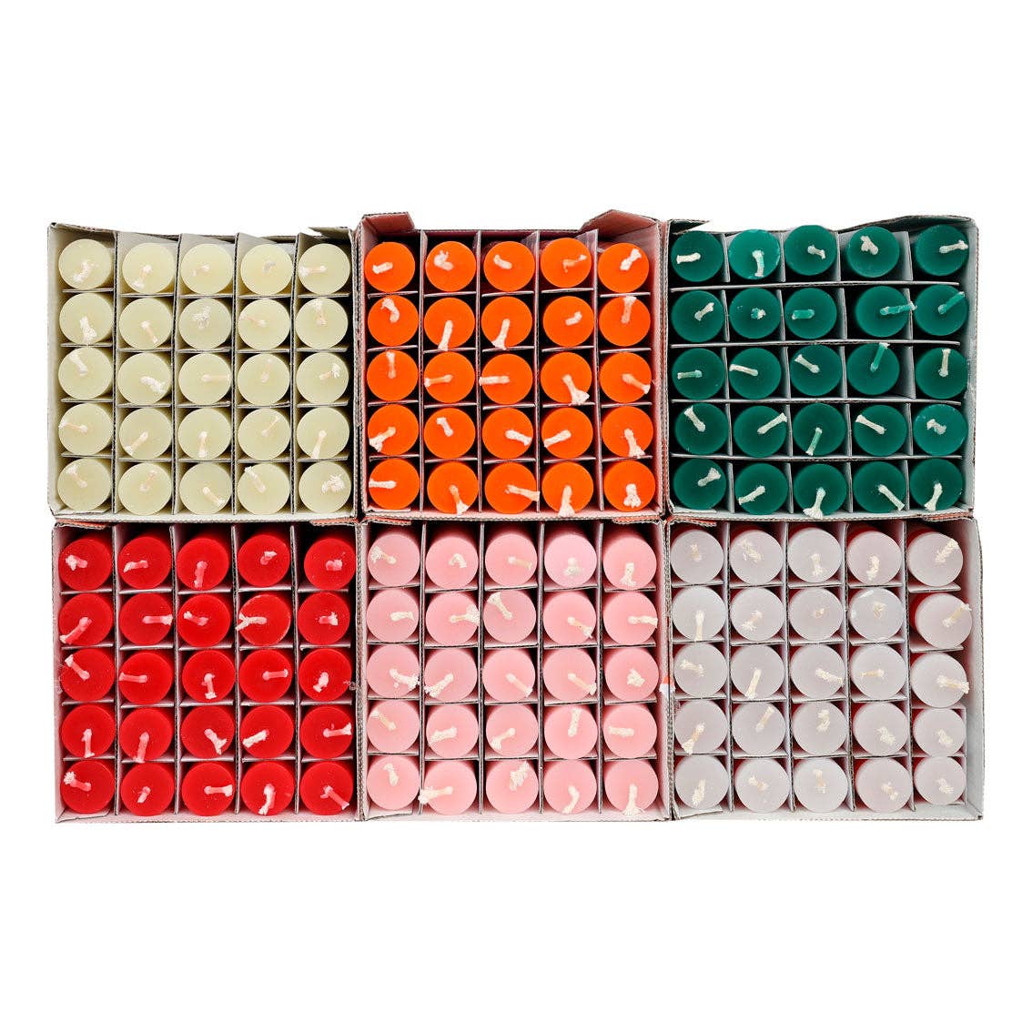 Talking Tables USA - Vente Bougies/bougeoirs coniques - Bougies de Dîner Orange & Rose - Présentoir | Décoration de la Saint-Valentin |8