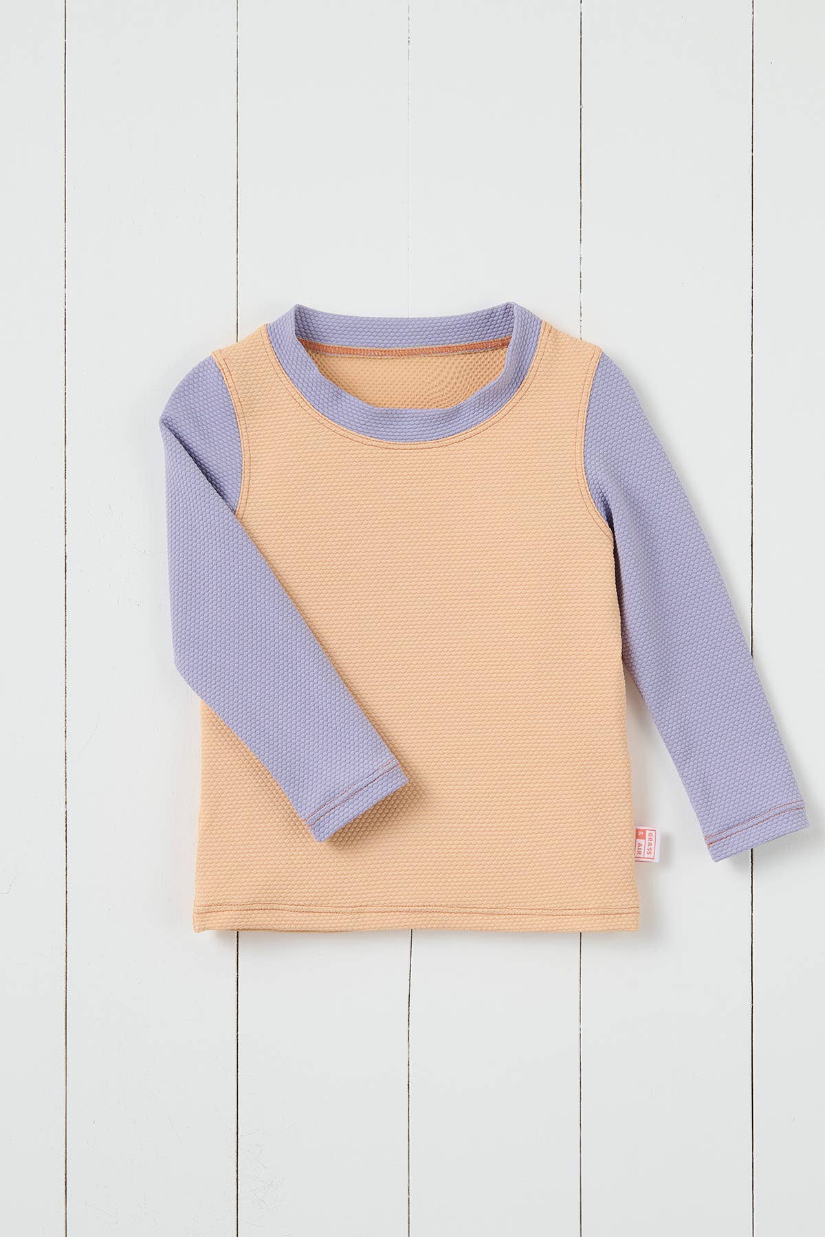 Peach Kids Long Sleeve Rash Vest for wholesale on Faire