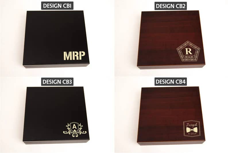 Engrave My Memories - Venta al por mayor Humidificadores/accesorios de puros - Humidor de regalo para padrinos de boda, caja de cigarros Humidor personalizada3