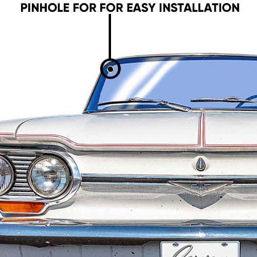 Sunbeltgifts - Wholesale Sign - 1964 Chevrolet Corvair Monza Convertible Front Bumper Metal Sign, Made in USA , 2 sizes, 20 Gauge Steel with Powder Coating for Durability and a High Gloss Finish