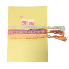 Bracelet Text Ribbon Greeting Card Cocktail for wholesale by Sansira Jewelry