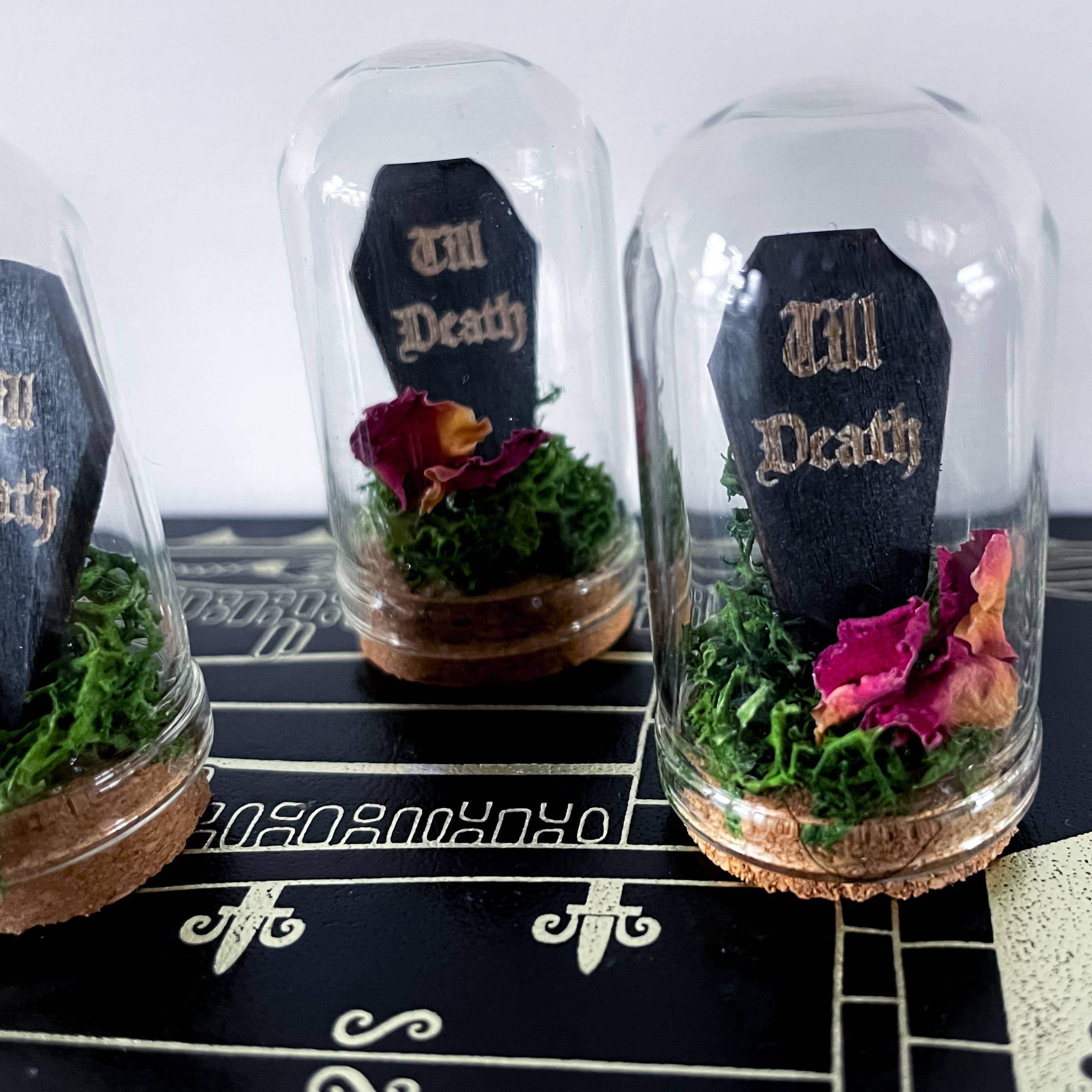 Autumn Alchemy – wholesale Decorative jar – Till death Coffin jar  spooky valentines romance wedding4