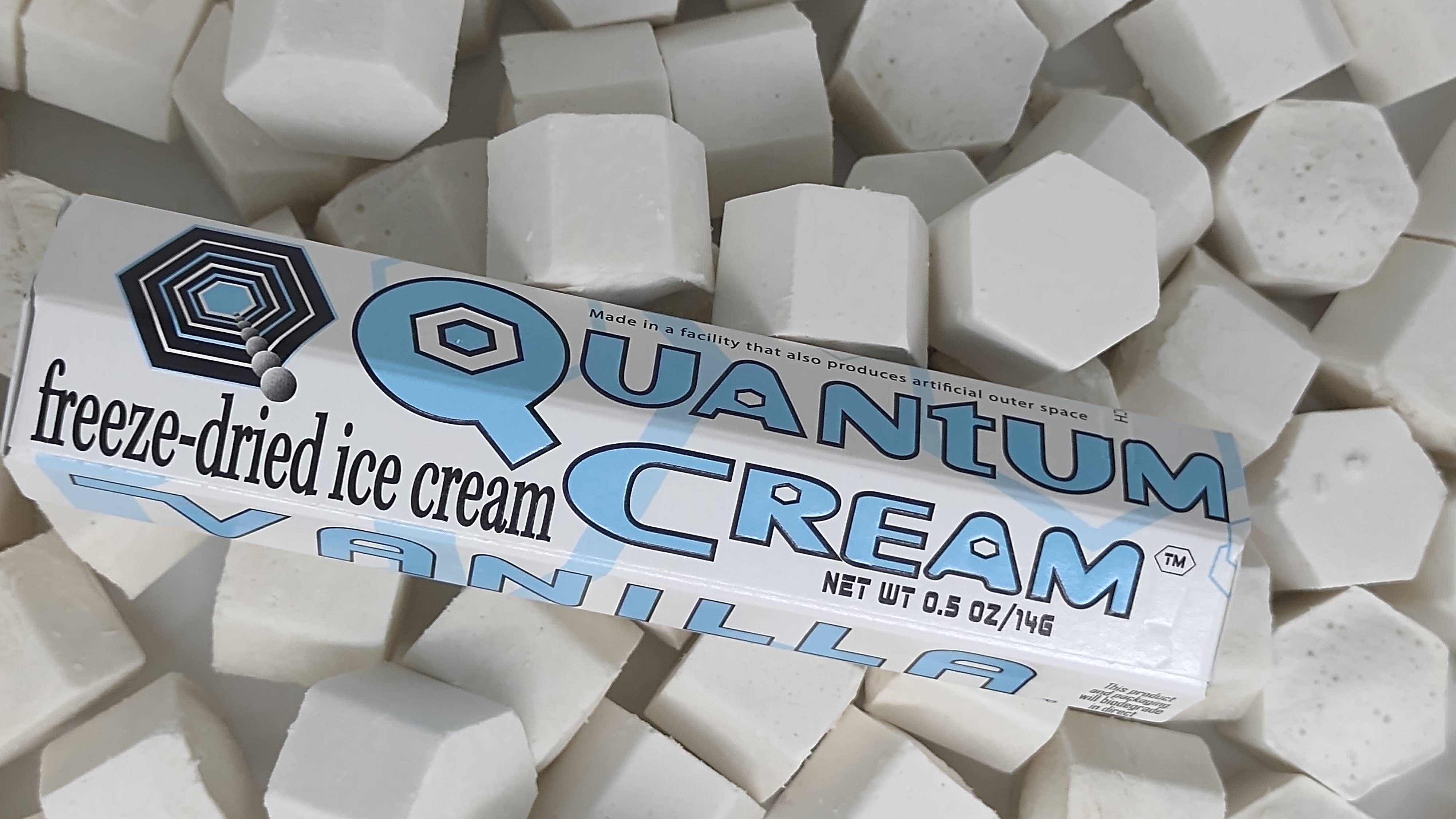 O.M.GEEKS Ltd - Wholesale Ice Cream/Sorbet - Vanilla - Freeze Dried Ice Cream - Quantum Cream - Non Dairy0