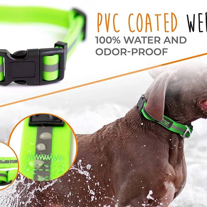 Mighty Paw - Wholesale Pet Collar - Dog - Waterproof Dog Collar - PVC coated webbing
