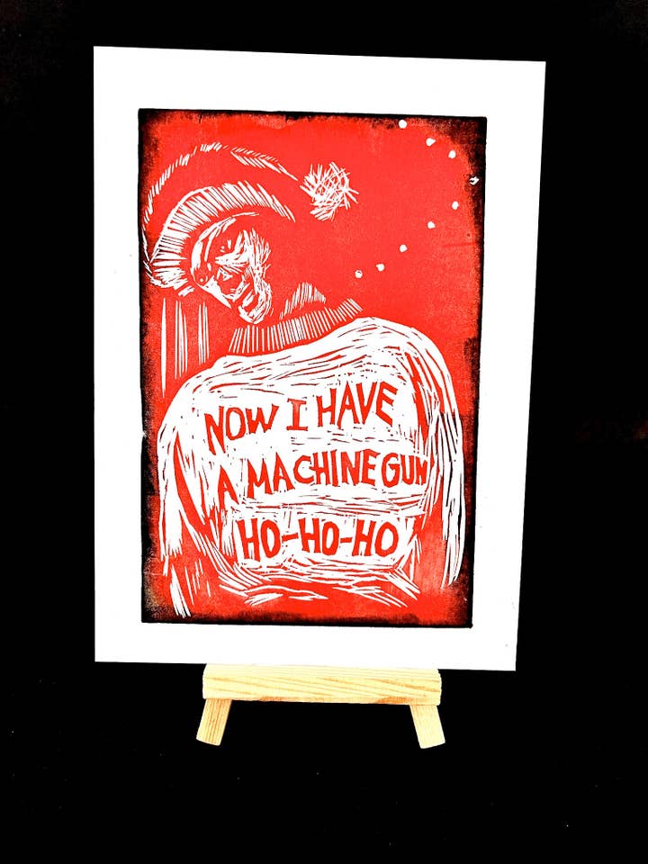 Die Hard Christmas - NOW I HAVE A MACHINE GUN HO-HO-HO for wholesale by Pixel Palmer