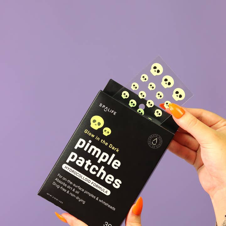 My Spa Life - Wholesale Acne/Hydrocolloid Patch - Glow in the Dark Skulls Halloween Pimple Patches