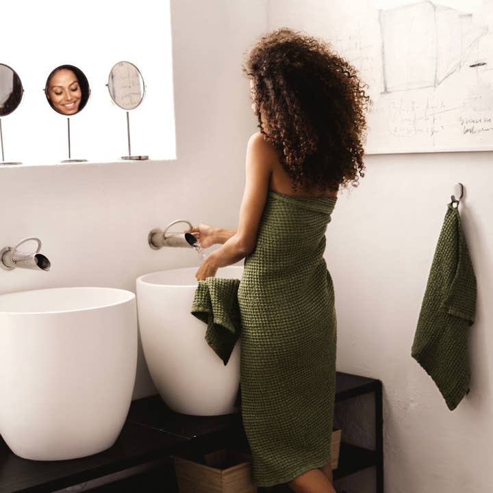 Waffle bath towel in various colors and other Purchase Wholesale turkish towels. Free Returns & Net 60 Terms on Faire trending on Faire.