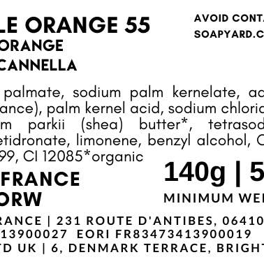 soapyard - Wholesale Bar Soap - Cinnamon Orange Bar Soap 140g | 8 PACK Wrapped1