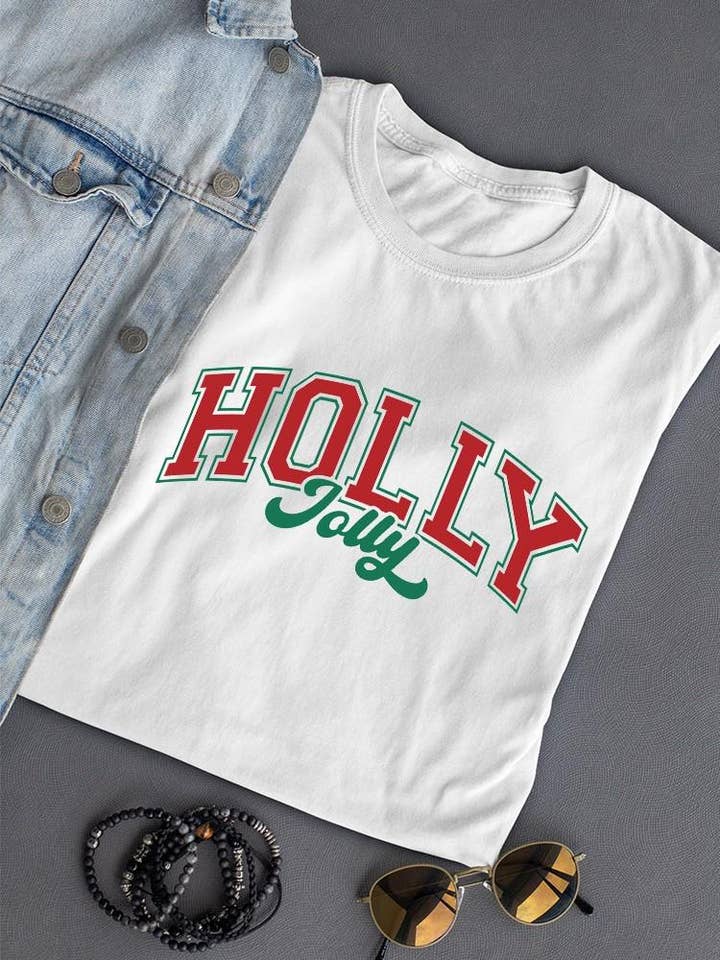 Swift Retail - Wholesale T-Shirt (Graphic) - Women's - Holly Jolly - Festive Christmas Tee1