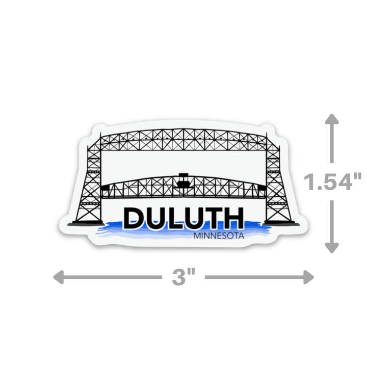 Kevin & Kaia - Wholesale Sticker - Duluth, Minnesota Aerial Lift Bridge - Sticker
