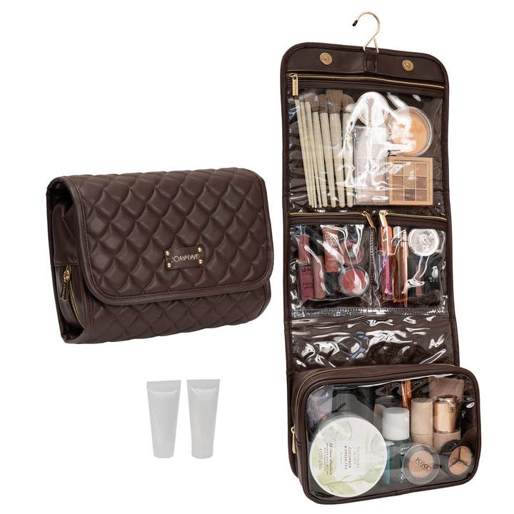 Magid – wholesale Toiletry bag – women's – Joan & David The Teardrop Quilted Roll Hanging Toiletry Bag10