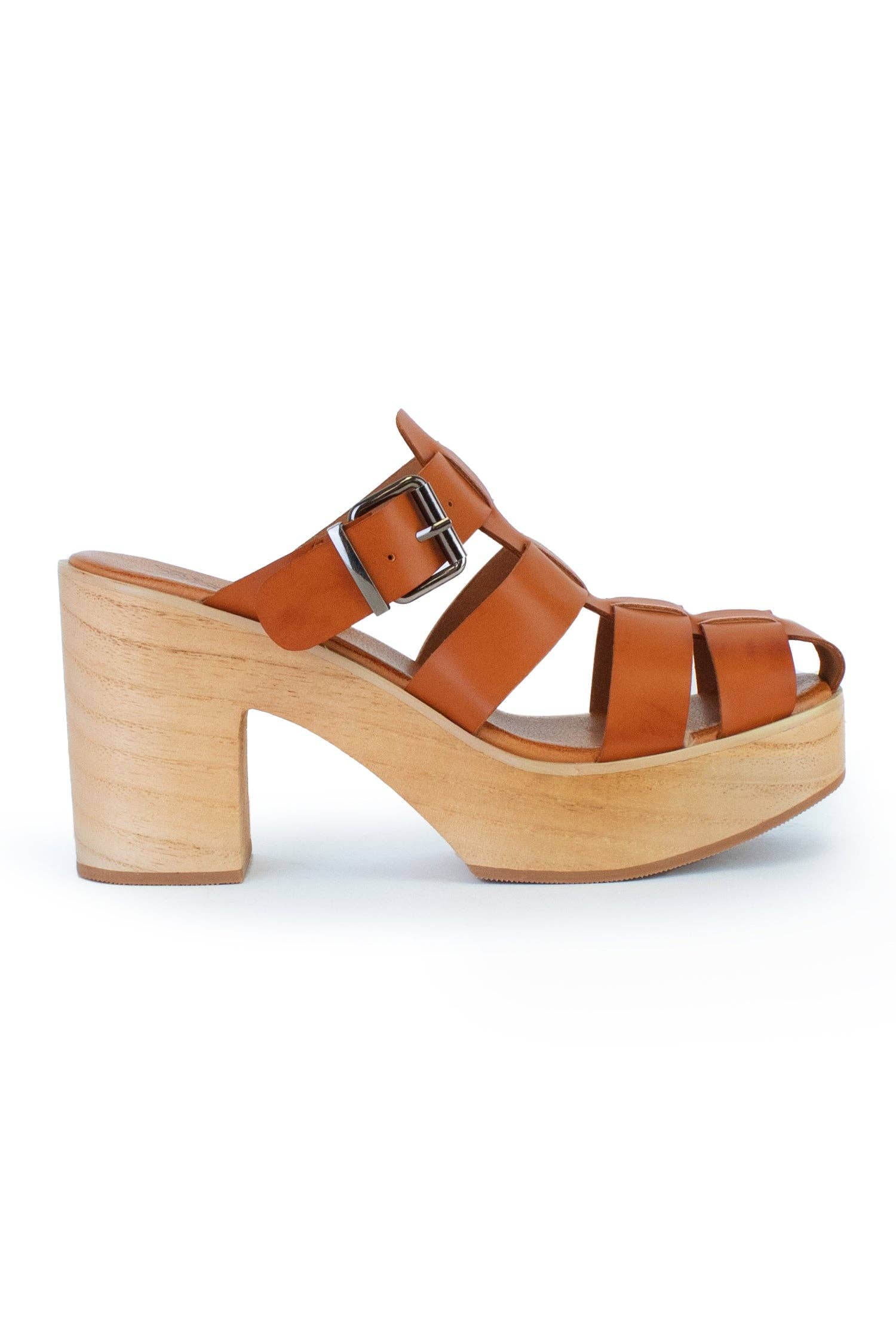 BEAST FASHION - Vente Chaussures à plateforme – femme - PRESLEY-03 Sandale à plateforme en bois4