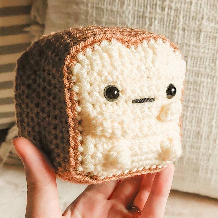 Crochet Amuseables Bread Loaf Plushie, Handmade Food Plushy for wholesale by Skys Emporium