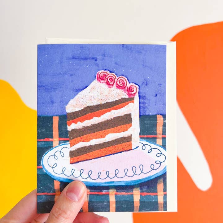 Happy Birthday Modern Greeting Card A2 for wholesale by Esther Nariyoshi Illustrations