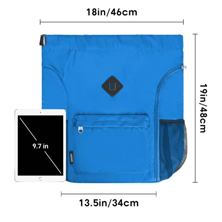 wandf - Wholesale Backpack - Women's - WANDF Gym Sports Drawstring Backpack with Shoes Compartment14