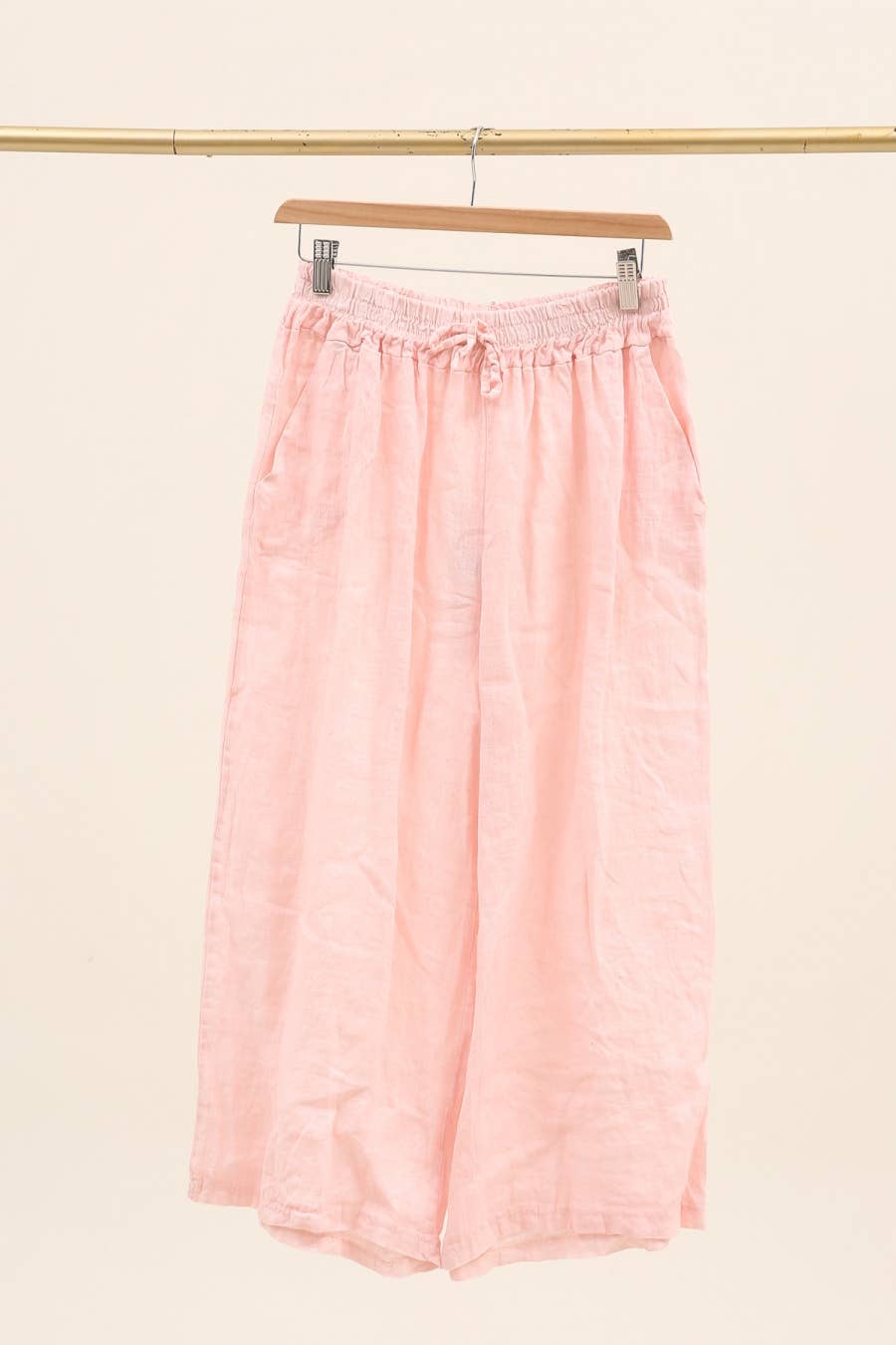 la maison des fibres naturelles – Calças - Mulher por atacado – Calça Capri 16531d 100% linho0