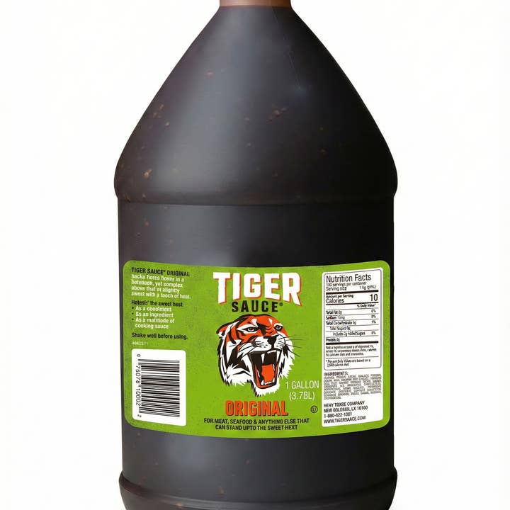 Try Me Tiger Sauce Original Hot Sauce, 1 Gallon Jug for wholesale by Tiger Sauce