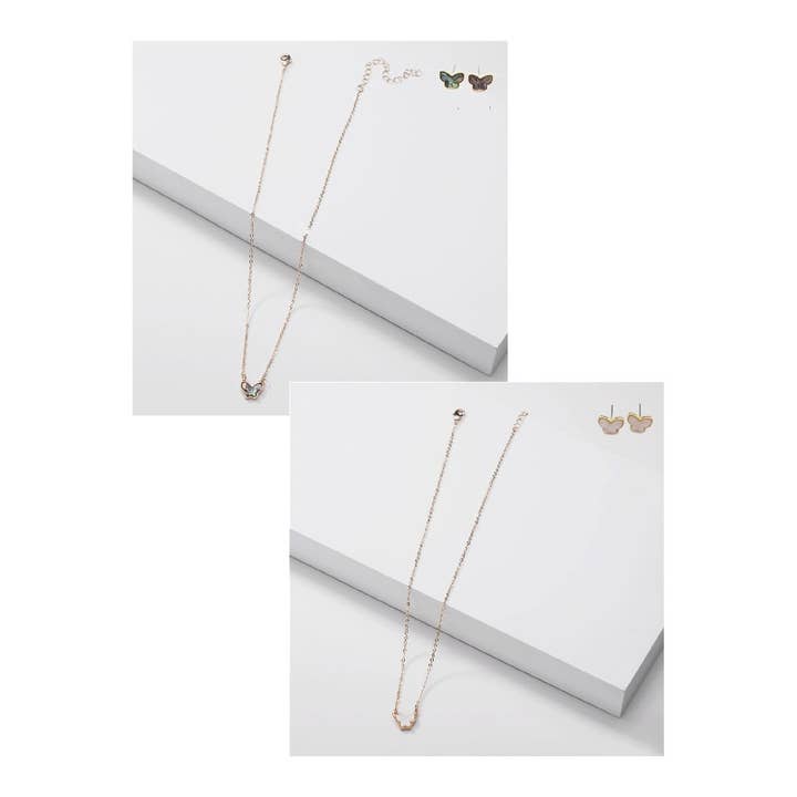 HALSKETTE MIT SCHMETTERLINGSANHÄNGER für den Großhandel von DOBBI