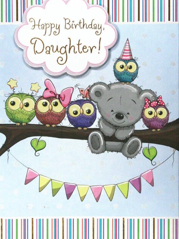 RDG Family Birthday Greeting Cards - Daughter/Juvenile (3pk) for wholesale by A-Line Greetings