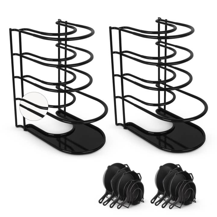 Cuisinel 2-Pack Pan Racks – 12" Non-Slip Skillet Holders for wholesale by cuisinel