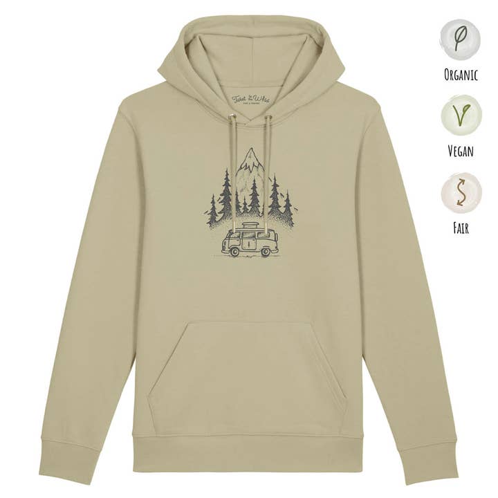 Hoodie "Van In The Wild" Mint for engroshandel hos Ticket To The Wild