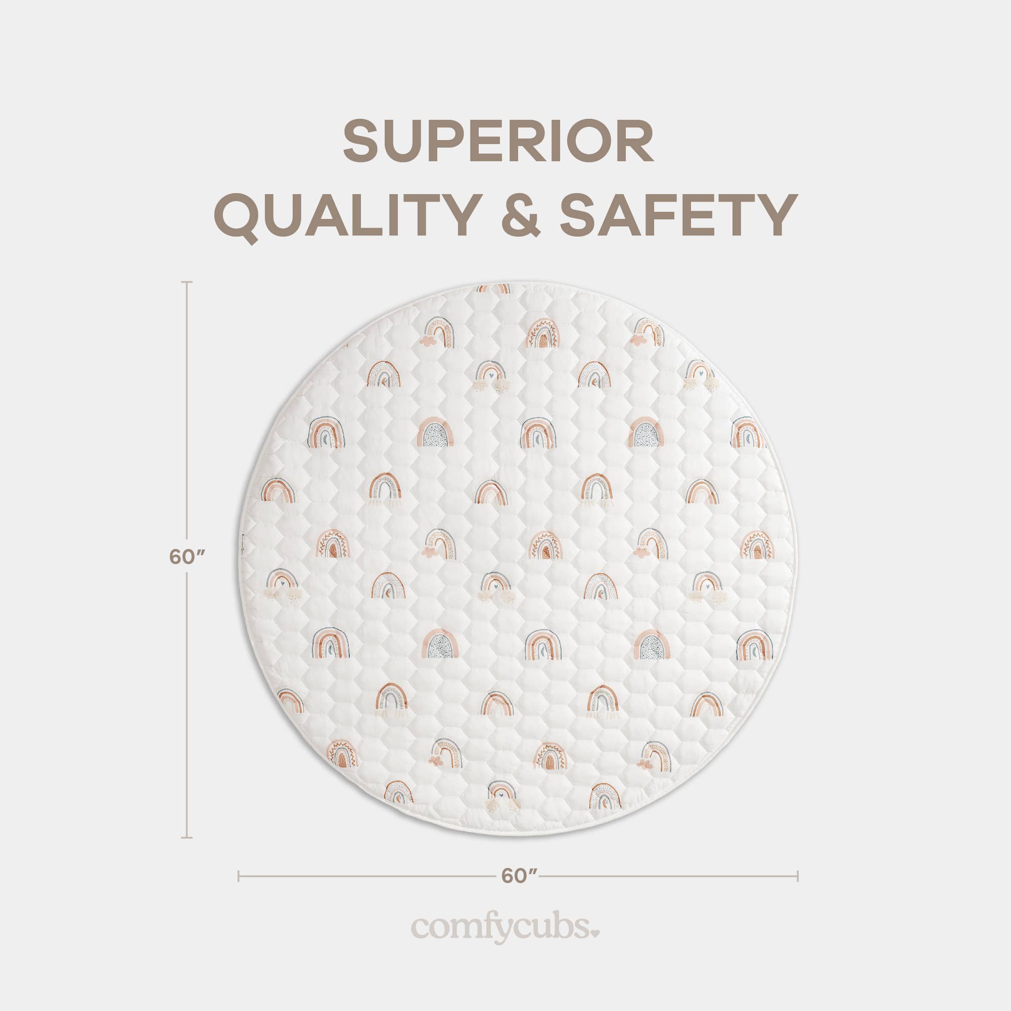 Comfy Cubs - Wholesale Play Mat - Kids & Baby - Premium Play Mat, Quilted Baby Mat for Floor by Comfy Cubs79