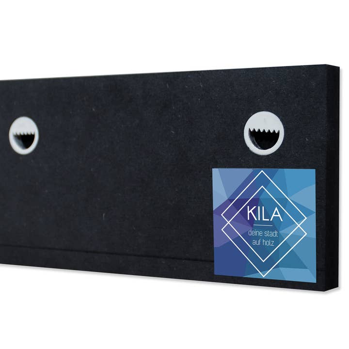 Kila-Photography - Deine Stadt auf Holz – Großhandel 3D-Wandkunst – Schlüsselbrett auf Holz - Köln - Variante Magnet1