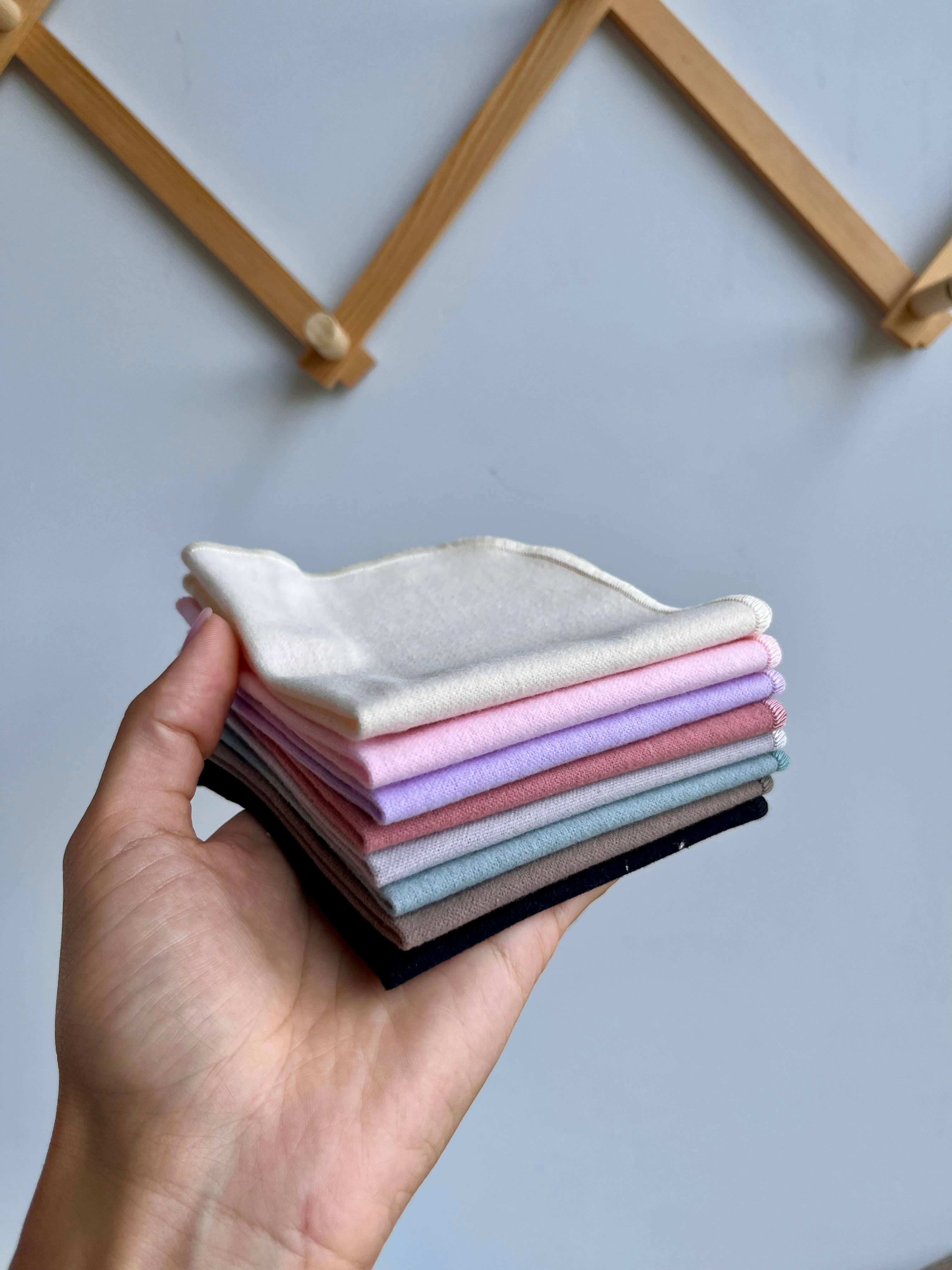 Bloom Pads - Wholesale Face & Body Wipes - Reusable cotton flannel facial wipes - set of 82