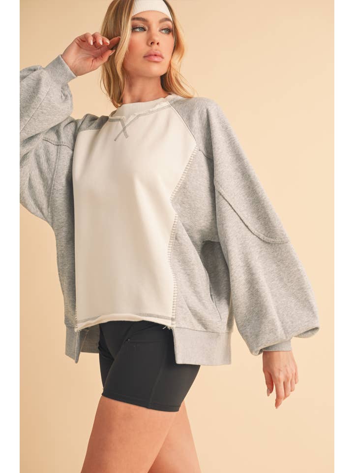 AEMI + CO - Wholesale Knit Sweater - Women's - 999FK Nya Colorblock Sweater10