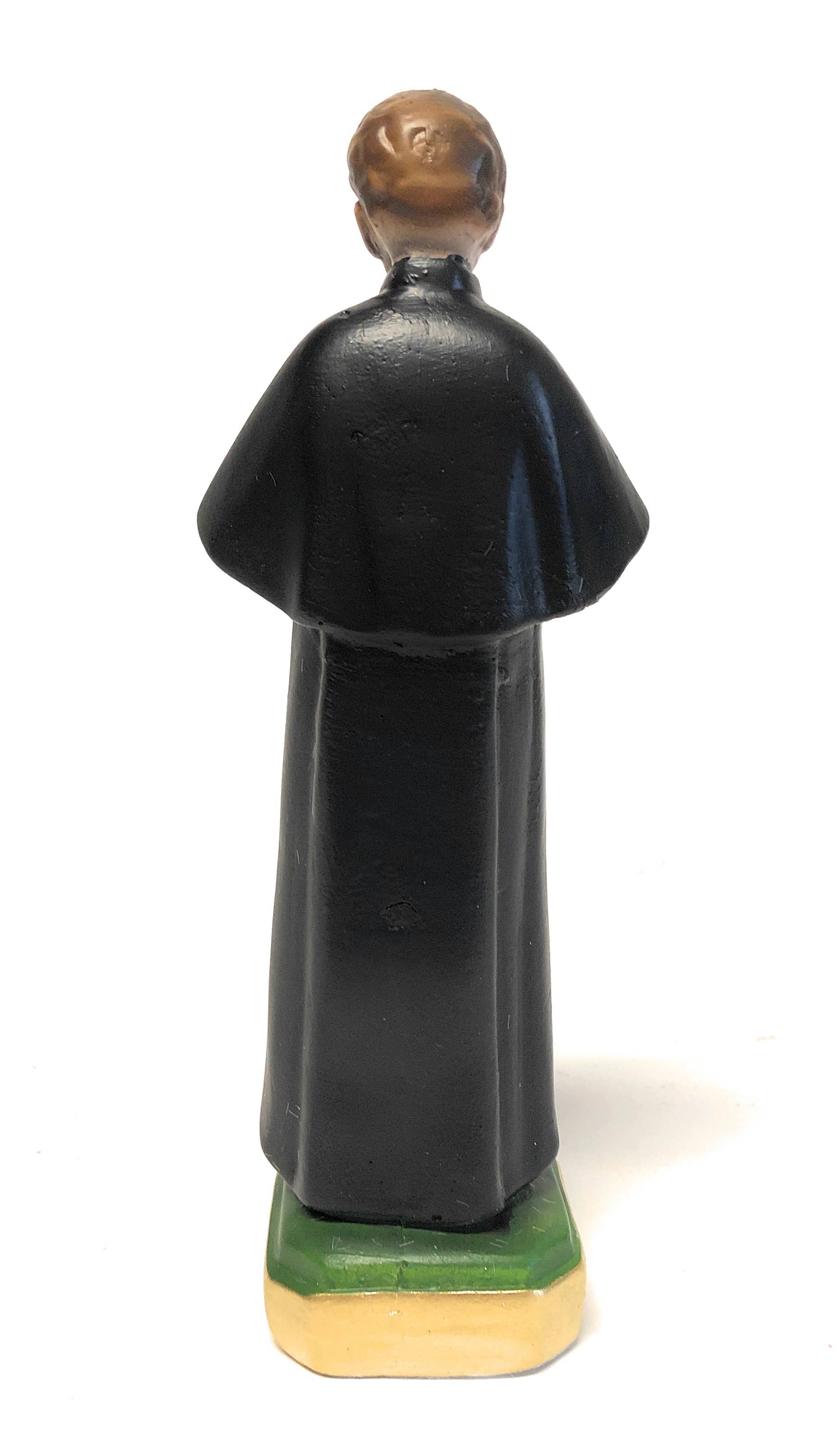 Costa Articoli Religiosi – Estatueta decorativa por atacado – Estátua de São João Bosco em gesso de 17 cm3