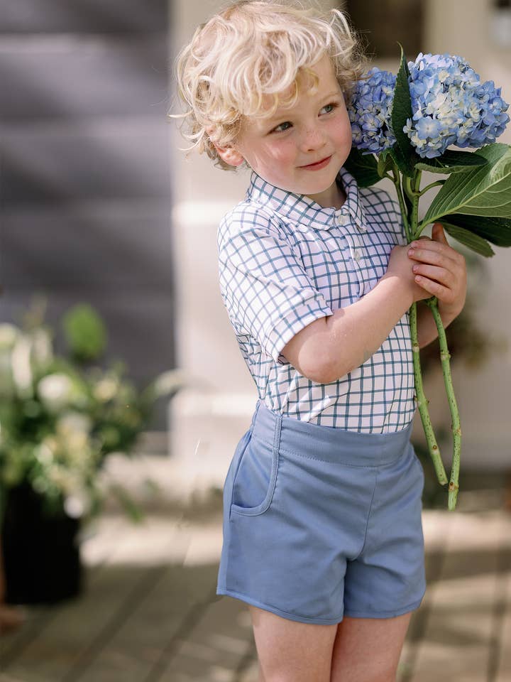 Fuller Short em Mountain Spring por atacado de Sun House Children's