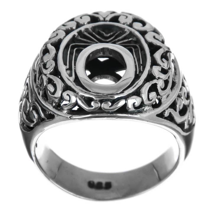 rea! bali scroll virvlar 925 sterlingsilverring för wholesale av FifiRose